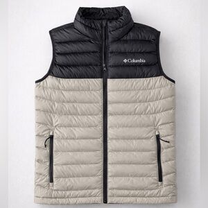 Columbia Two-Tone Black and Tan Vest Brand New
